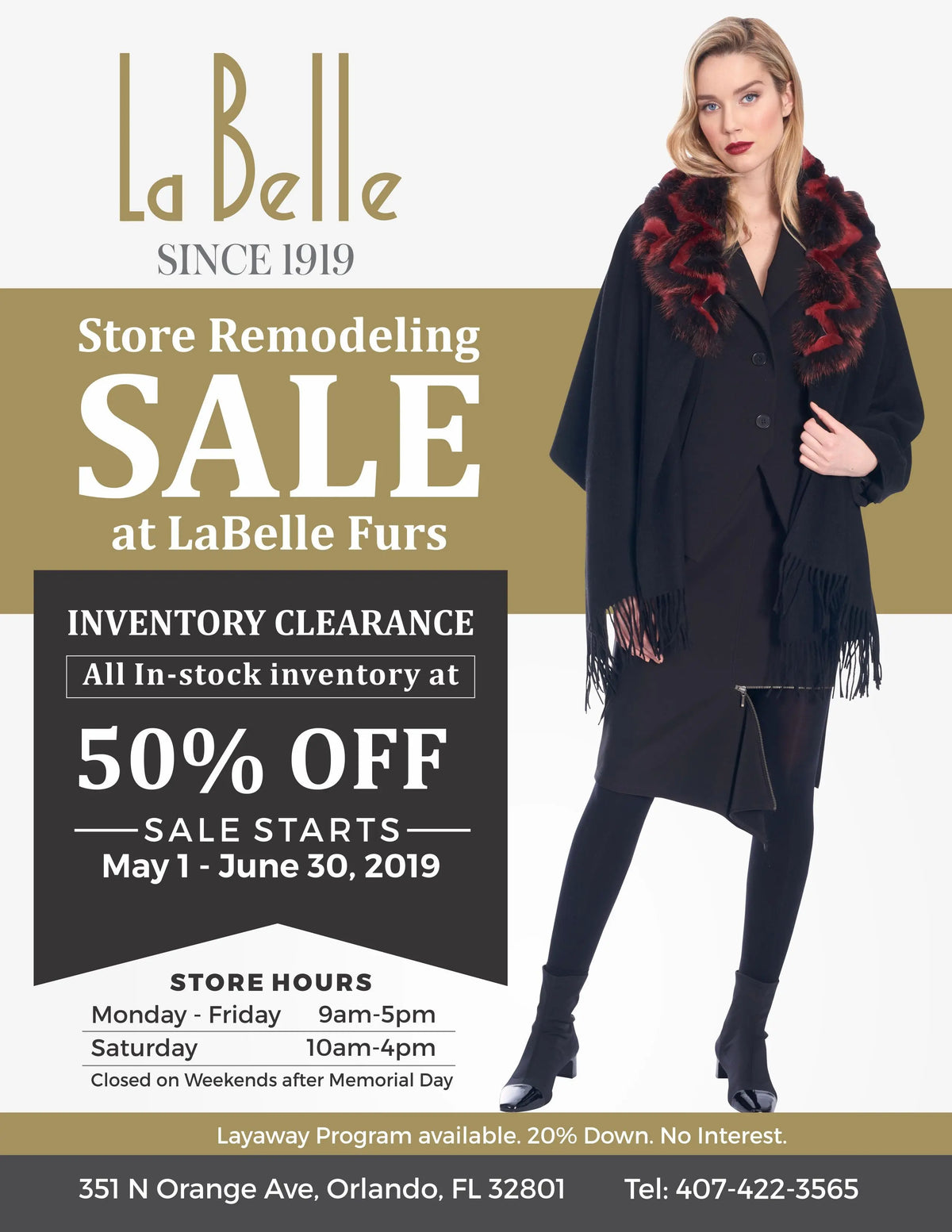 June 2019 Store Newsletter - Store Remodel, Sale and Emerging Designer Competition