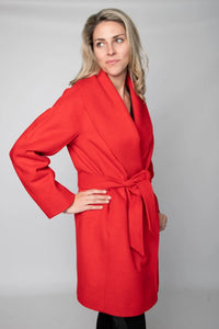 Coral Cashmere Coat