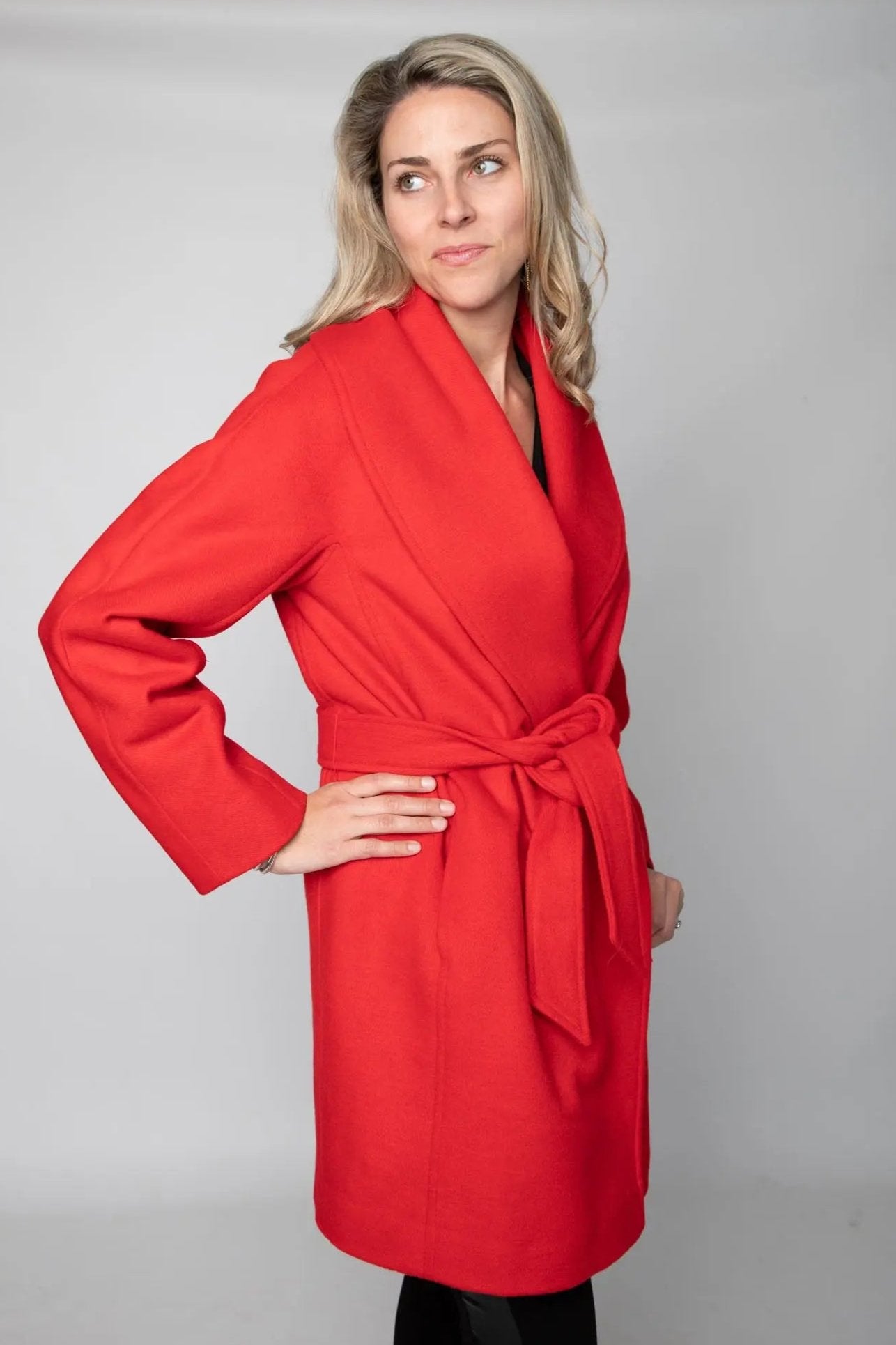 Coral Cashmere Coat