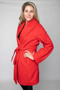 Coral Cashmere Coat