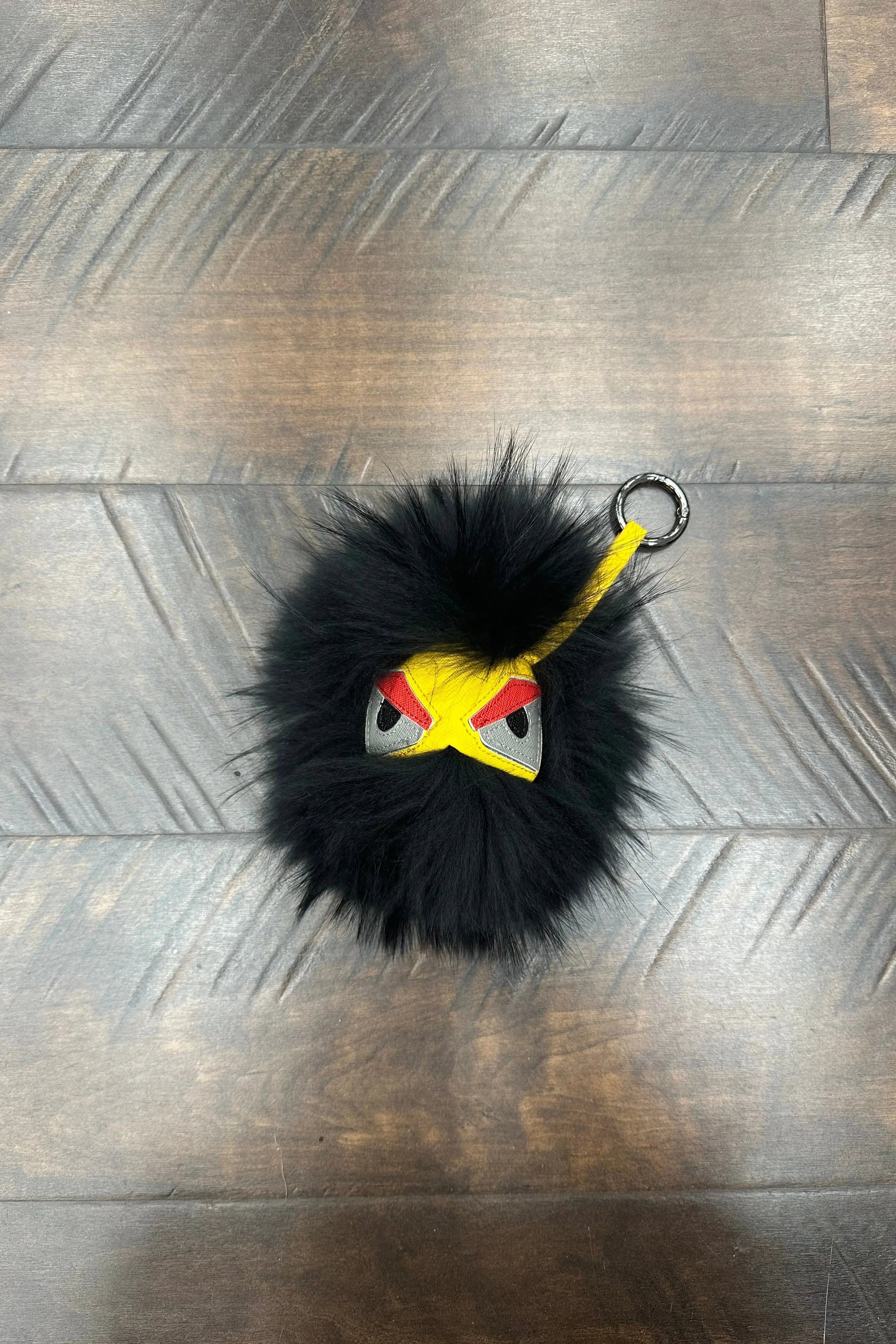 Black Fox Monster/Grey Eyes Keychain