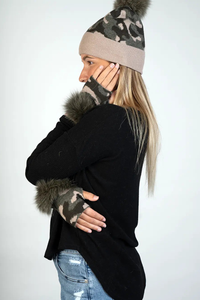 Camouflage Fingerless Gloves