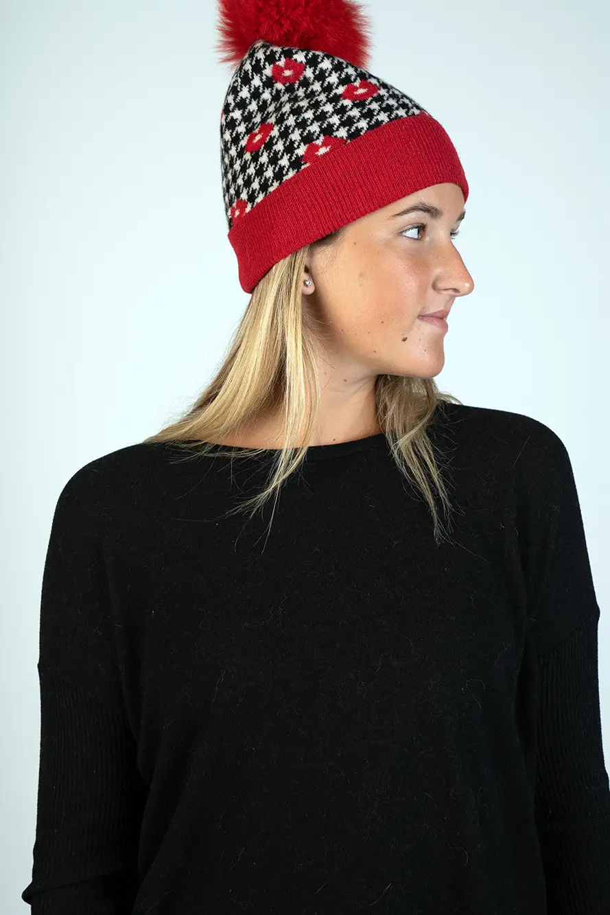Red Lips Knitted Hat
