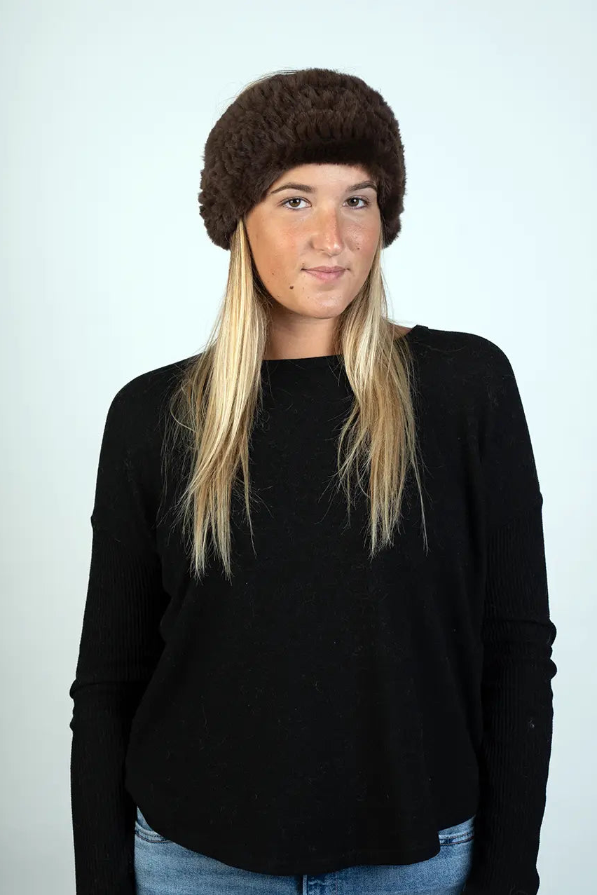 Dyed Knitted Rex Headband