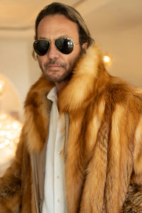Men's Red Fox Bomber Jacket