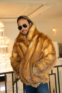 Men's Red Fox Bomber Jacket
