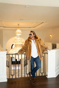 Men's Red Fox Bomber Jacket