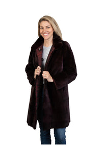 Merlot Sheared Mink Reversible Stroller