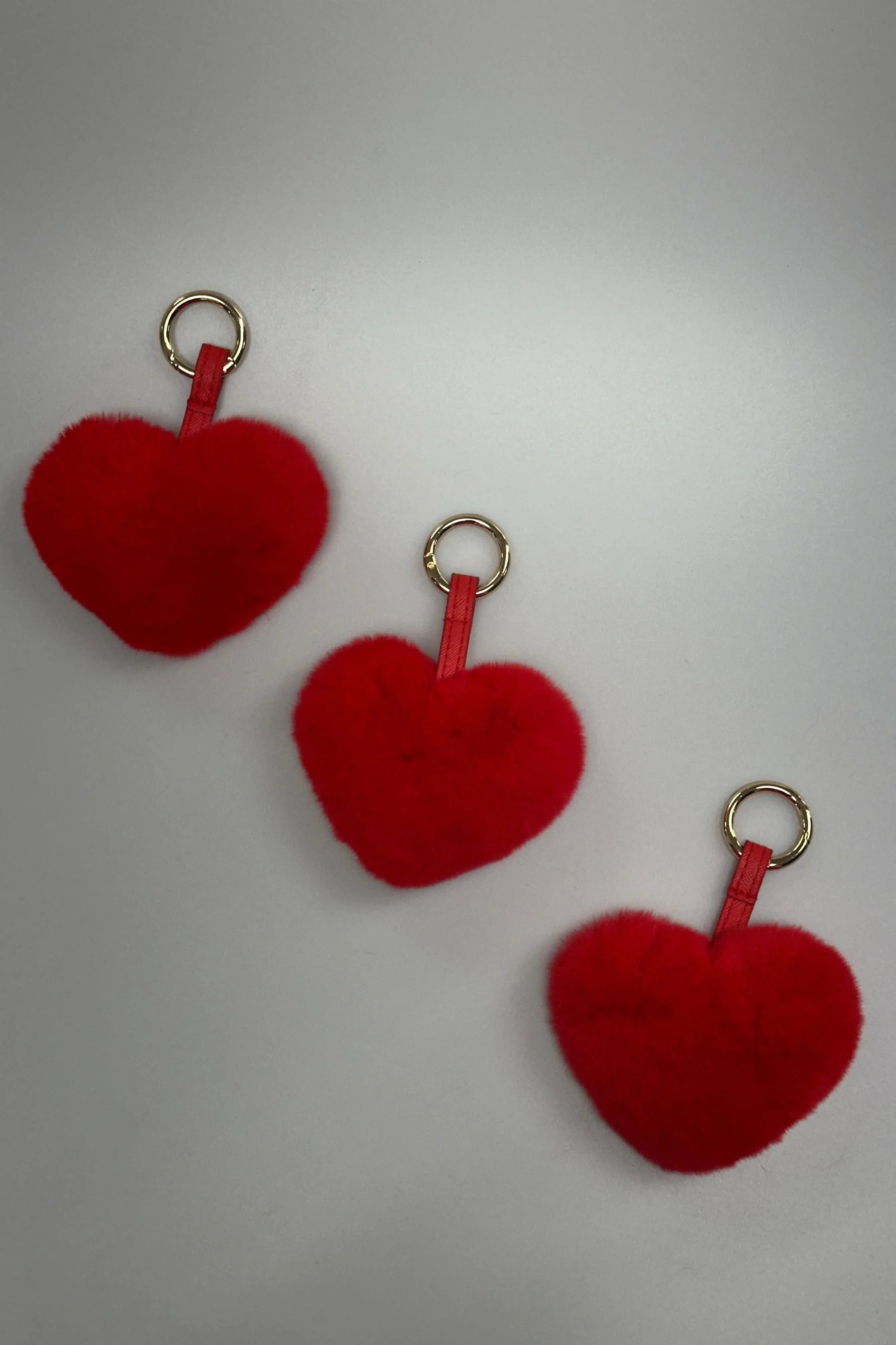 Red Rexx Rabbit Heart Keychain