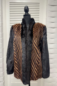 Vintage Autumn Haze Mink Jacket