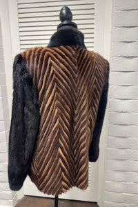 Vintage Autumn Haze Mink Jacket