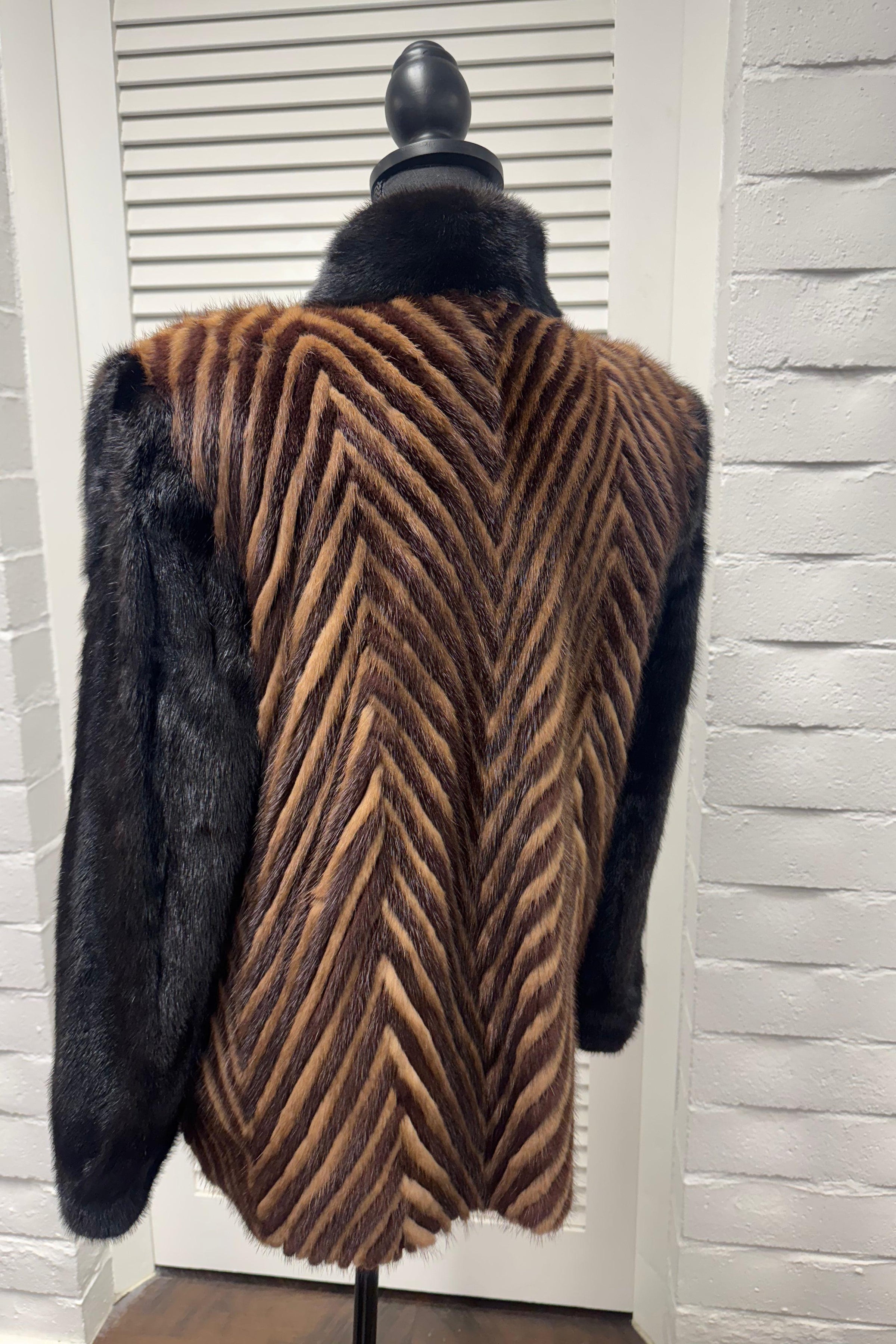 Vintage Autumn Haze Mink Jacket
