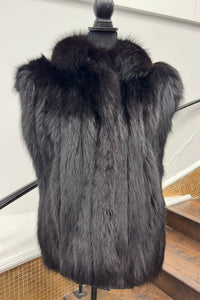 Vintage Black Fox Vest