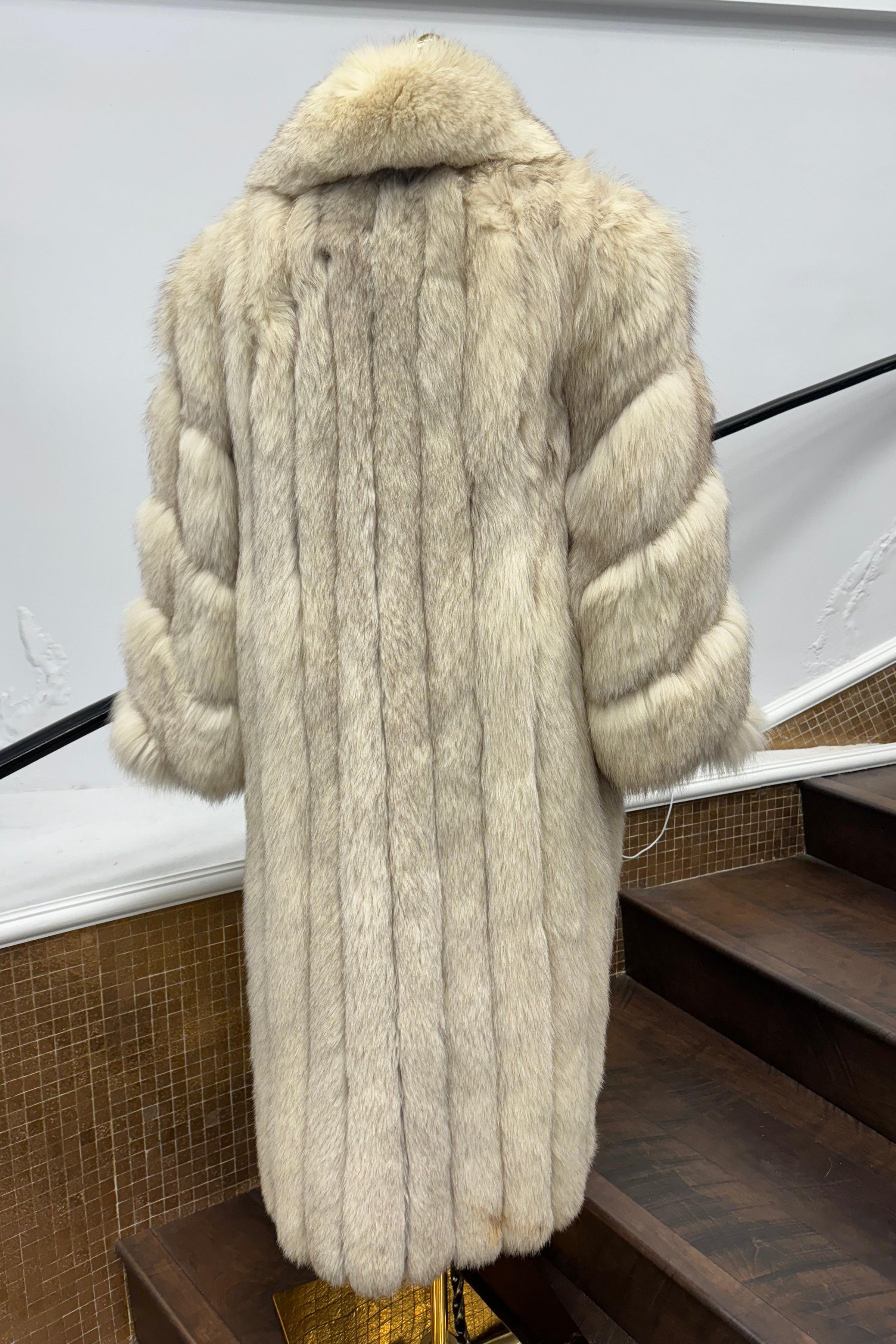 Vintage Blue Fox Coat