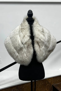 Vintage Blue Fox Stole