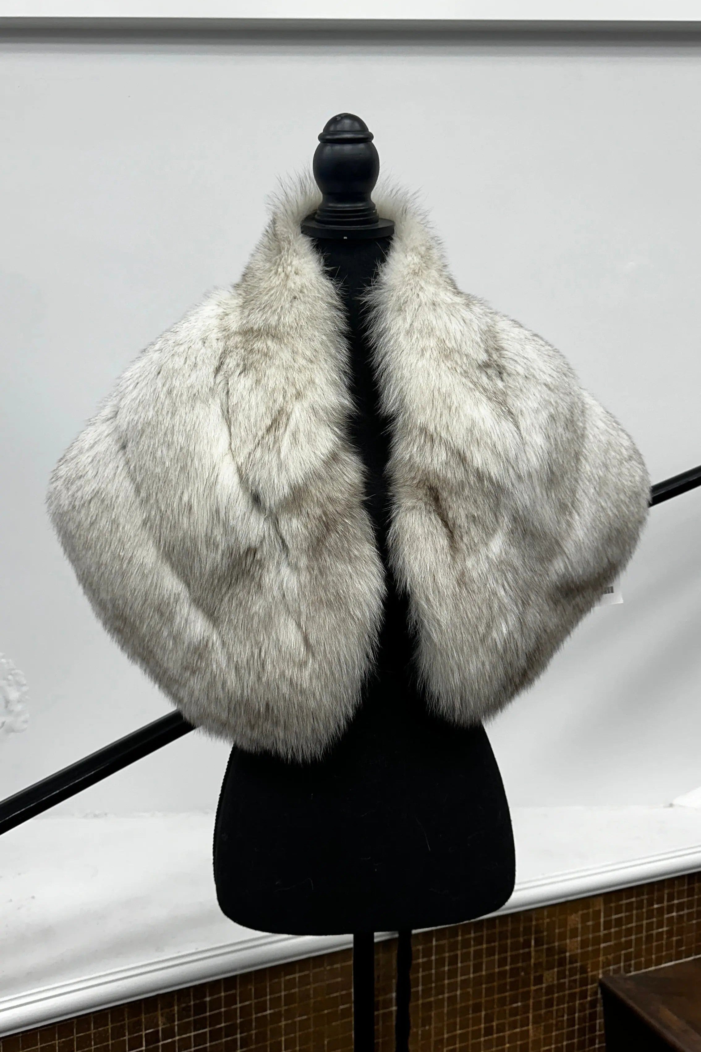 Vintage Blue Fox Stole