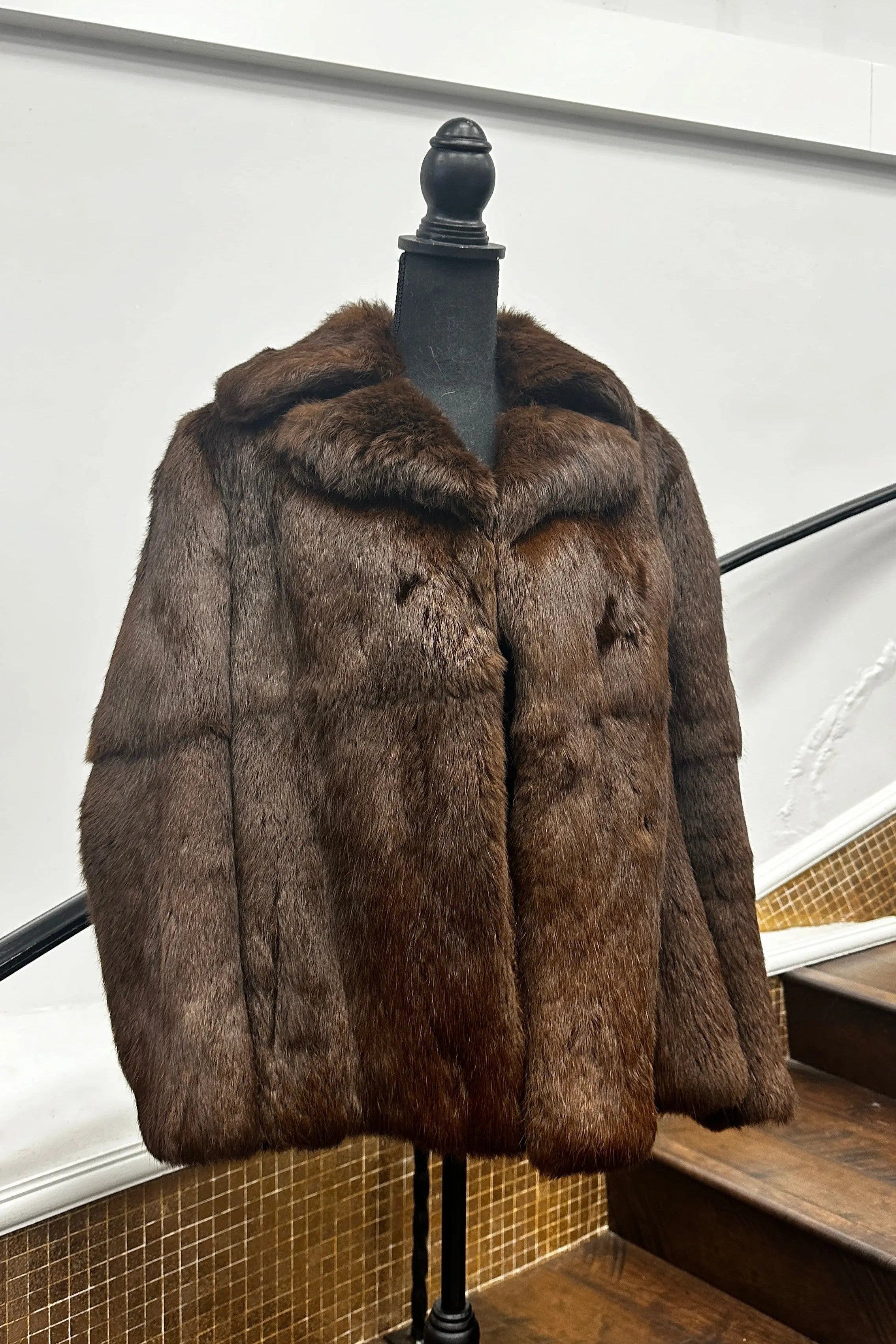 Vintage Brown Rabbit Jacket