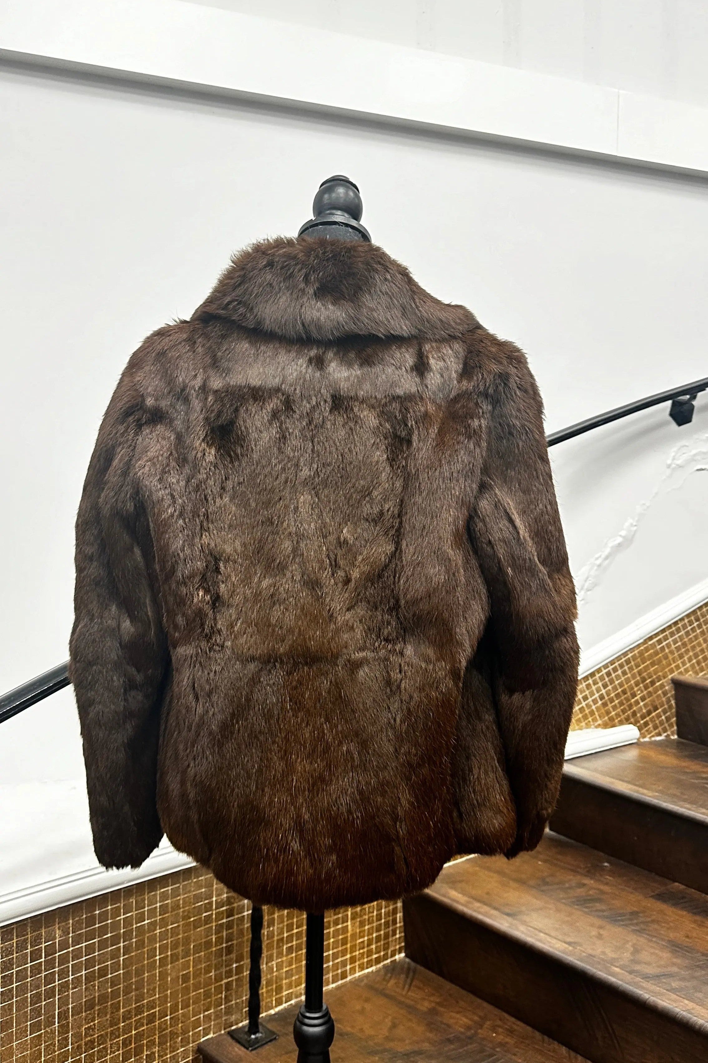 Vintage Brown Rabbit Jacket
