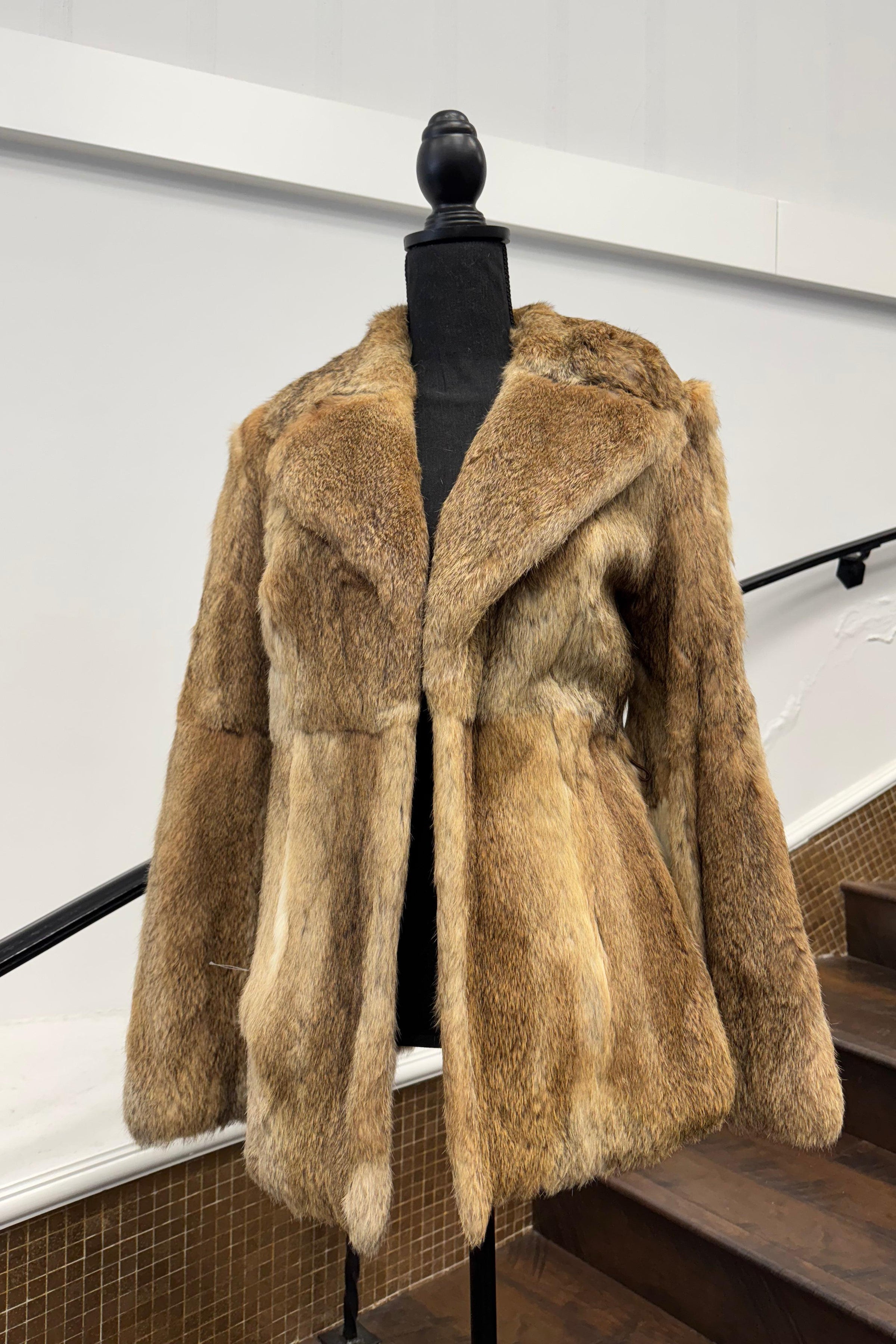 Vintage Brown Rabbit Jacket