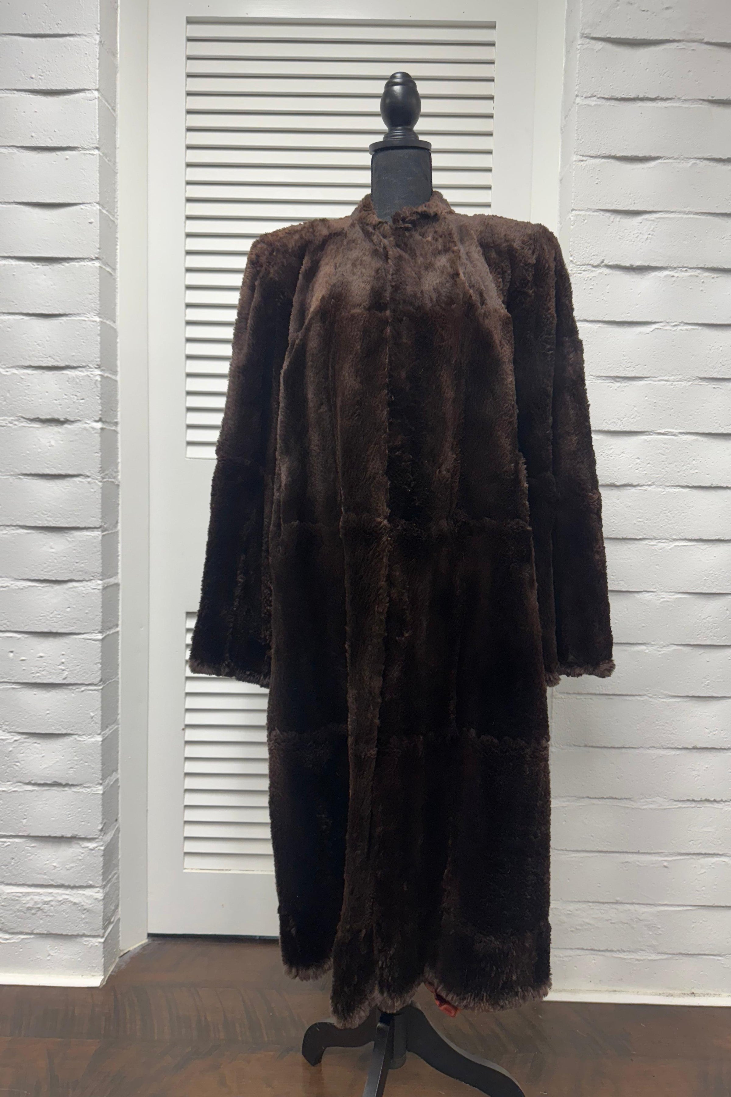Vintage Brown Sheared Coat