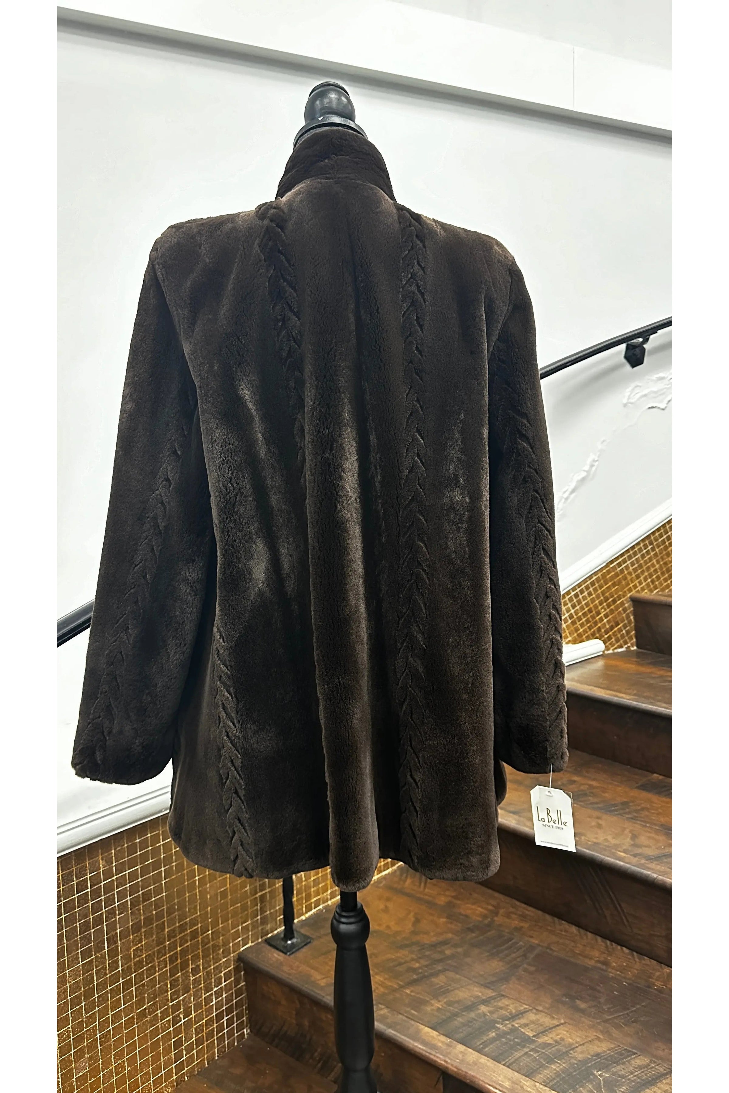 Vintage Brown Sheared Mink Stroller