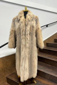 Vintage Canadian Lynx Coat with Matching Headband