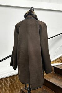 Vintage Double Faced Cashmere with Rex Collar Reversible