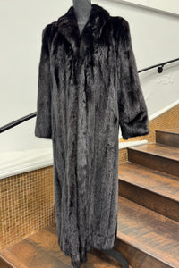 Vintage Dyed Black Mink Coat