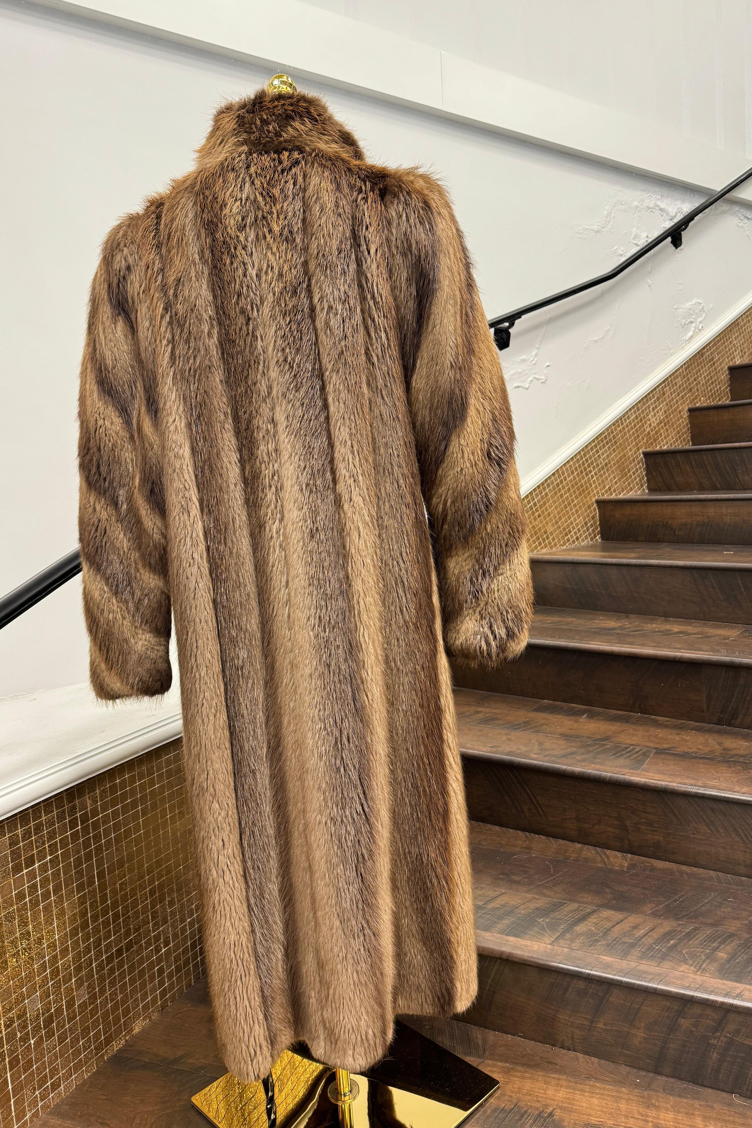 Vintage Full Length Beaver Coat