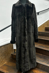 Vintage Full Length Mahogany Mink Reversible