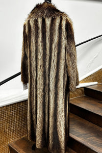 Vintage Full Length Racoon Coat