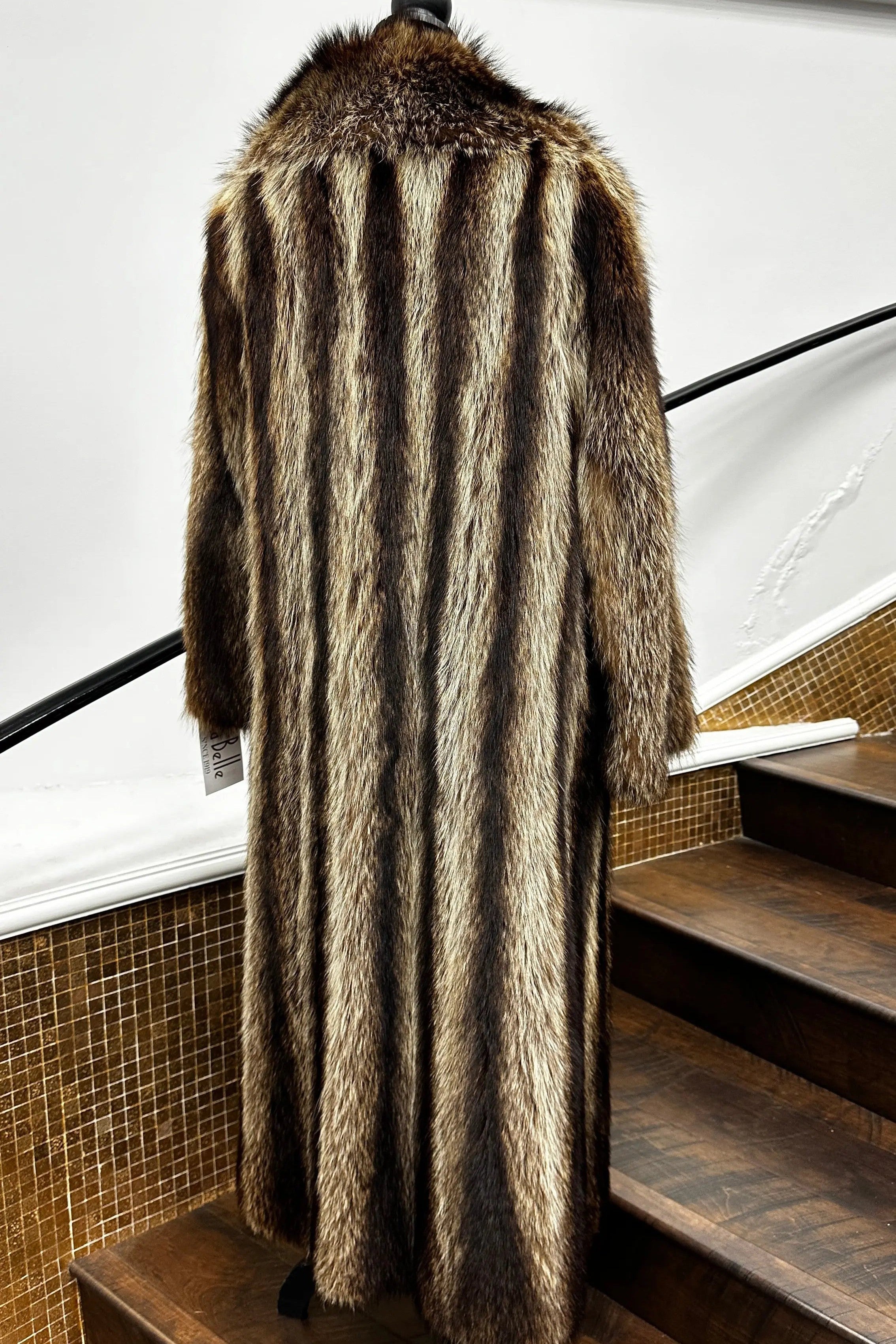 Vintage Full Length Racoon Coat