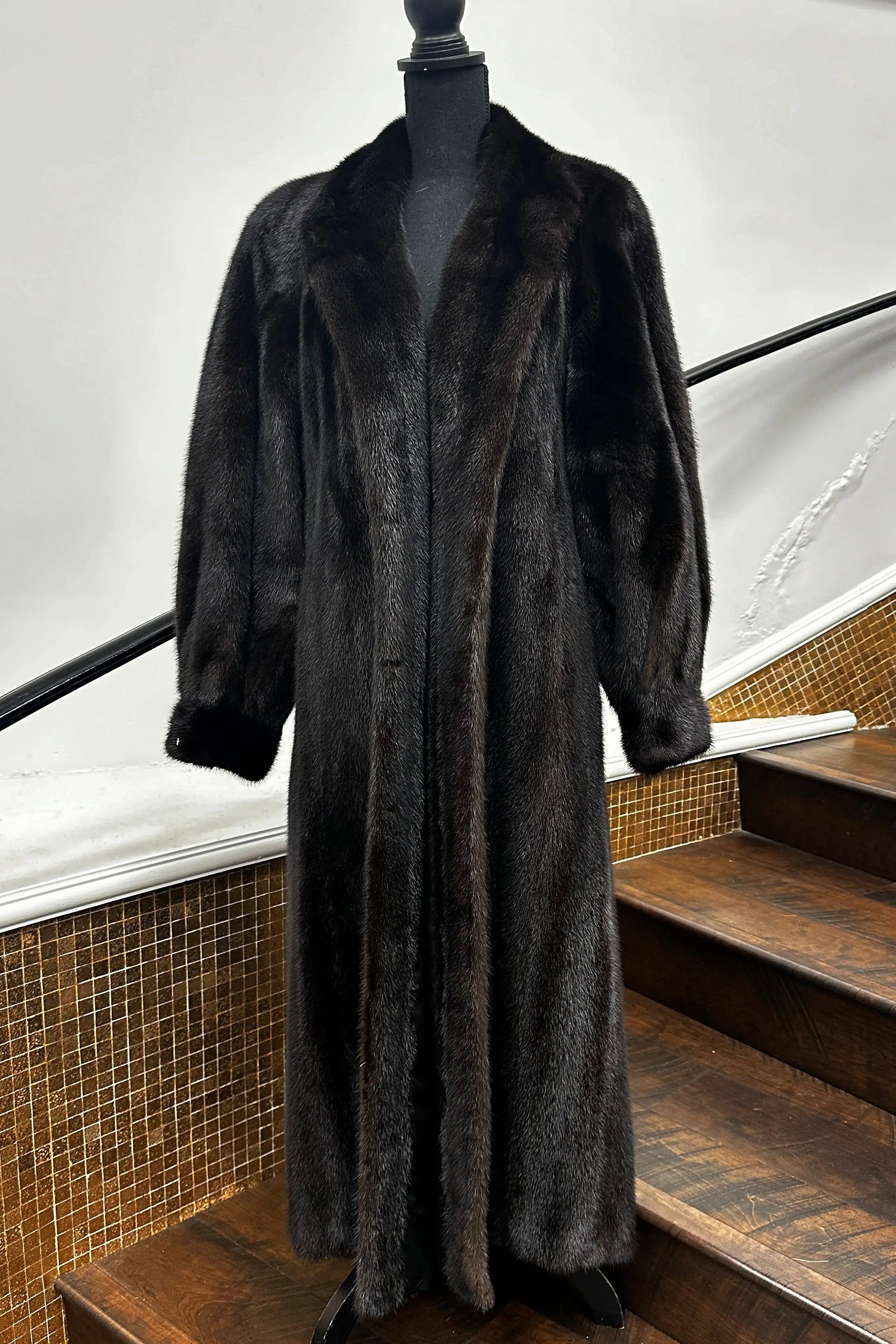 Vintage Full Length Ranch Mink Coat