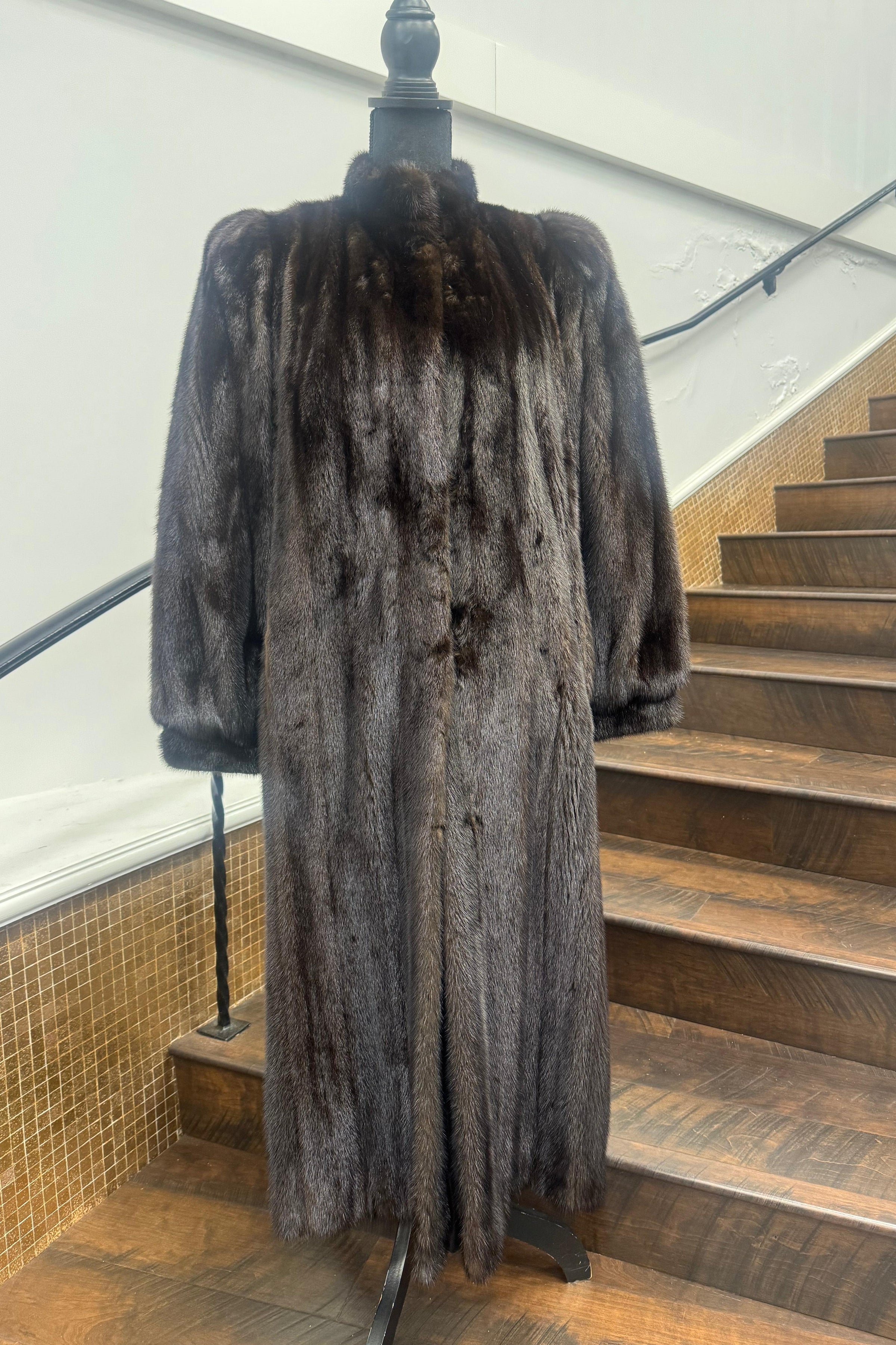 Vintage Full Length Ranch Mink Coat