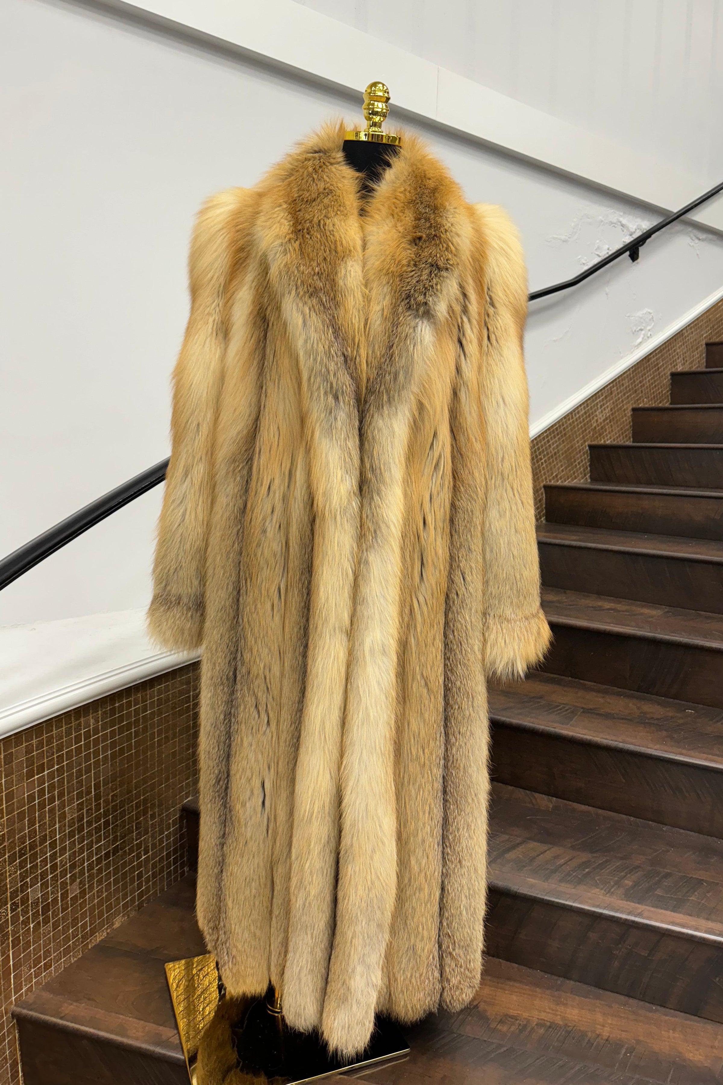 Vintage Golden Isle Fox Coat