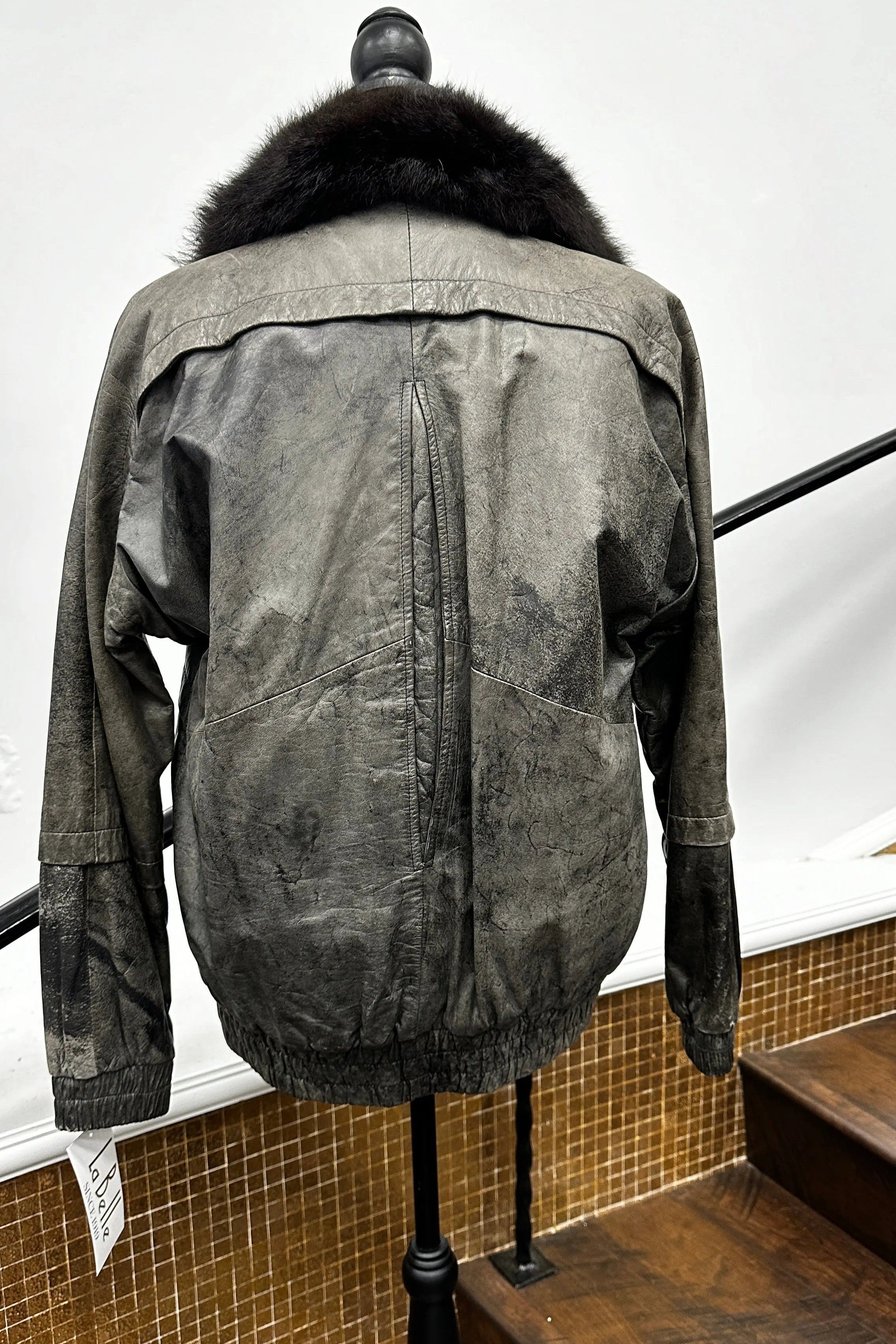 Vintage Green Leather Ladies Jacket