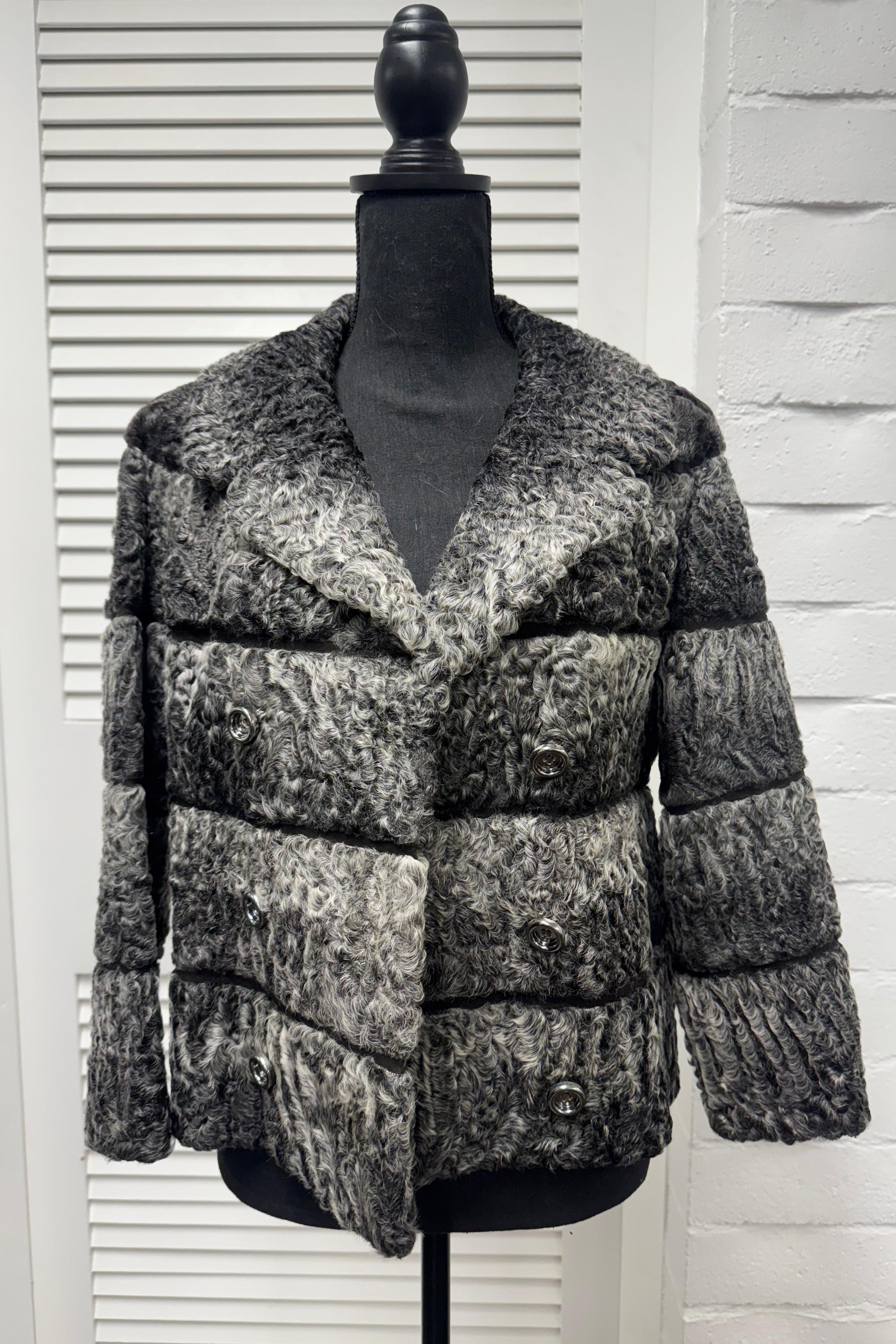 Vintage Grey Persian Lamb Jacket