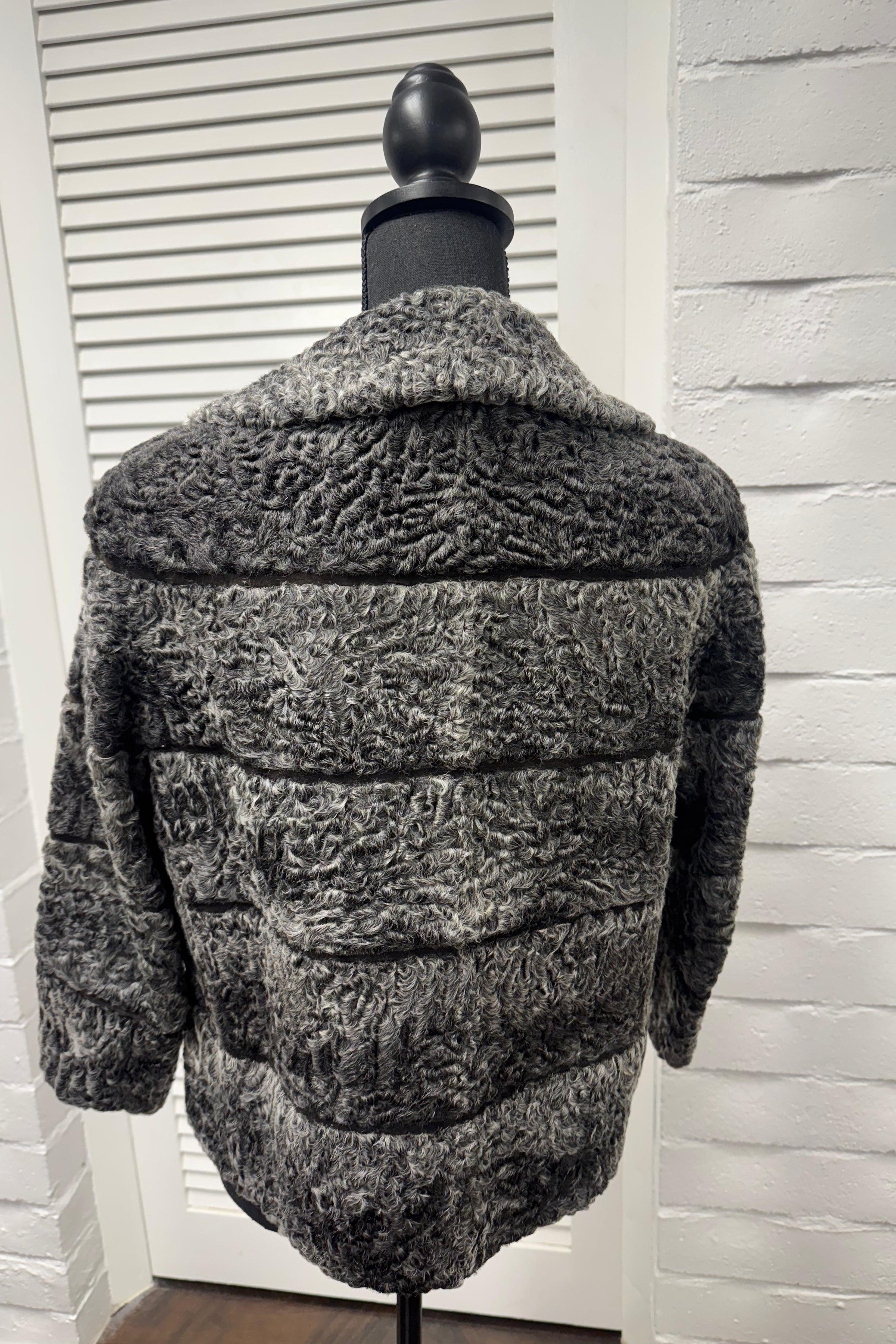 Vintage Grey Persian Lamb Jacket