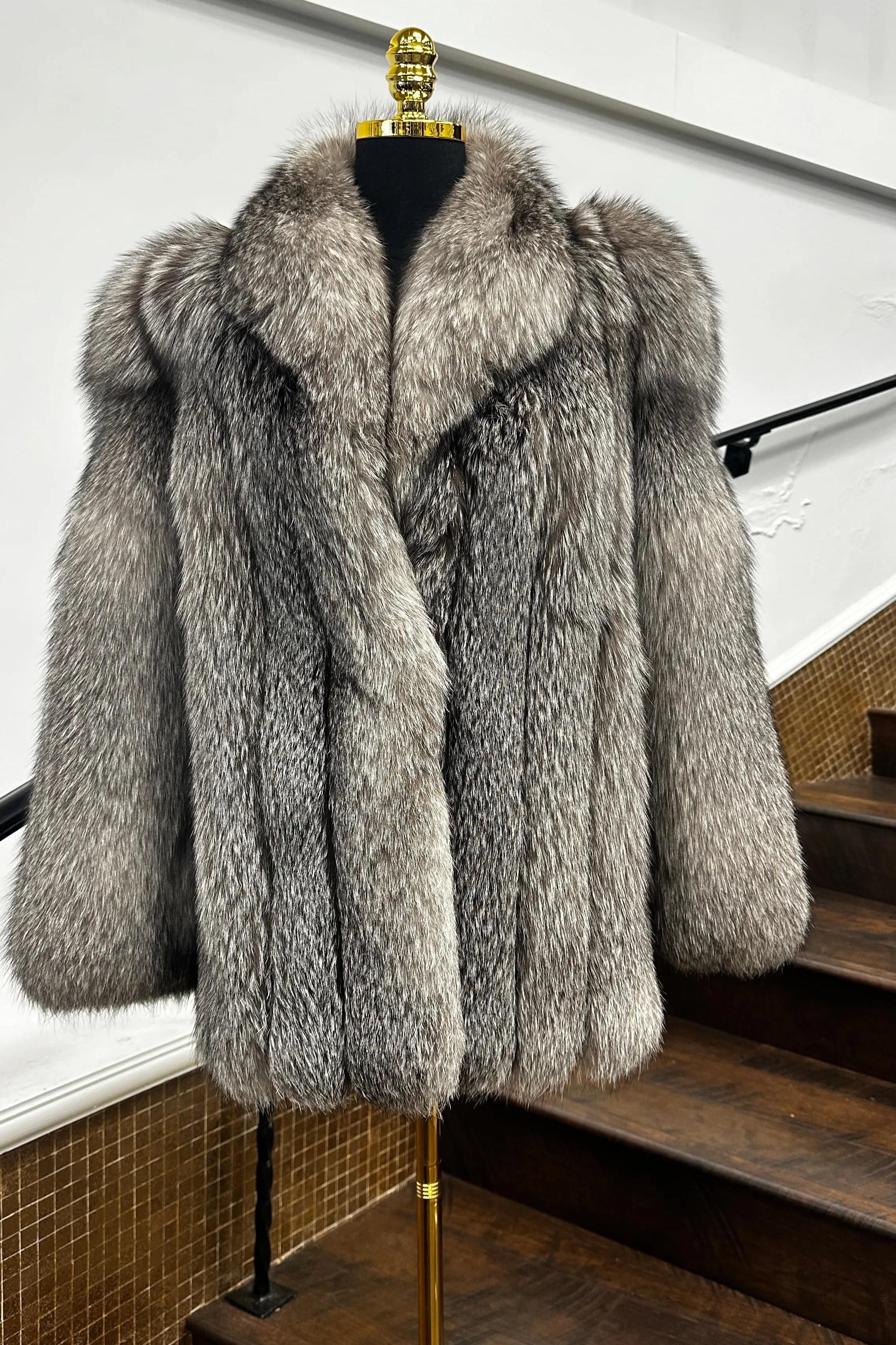 Vintage Indigo Fox Jacket