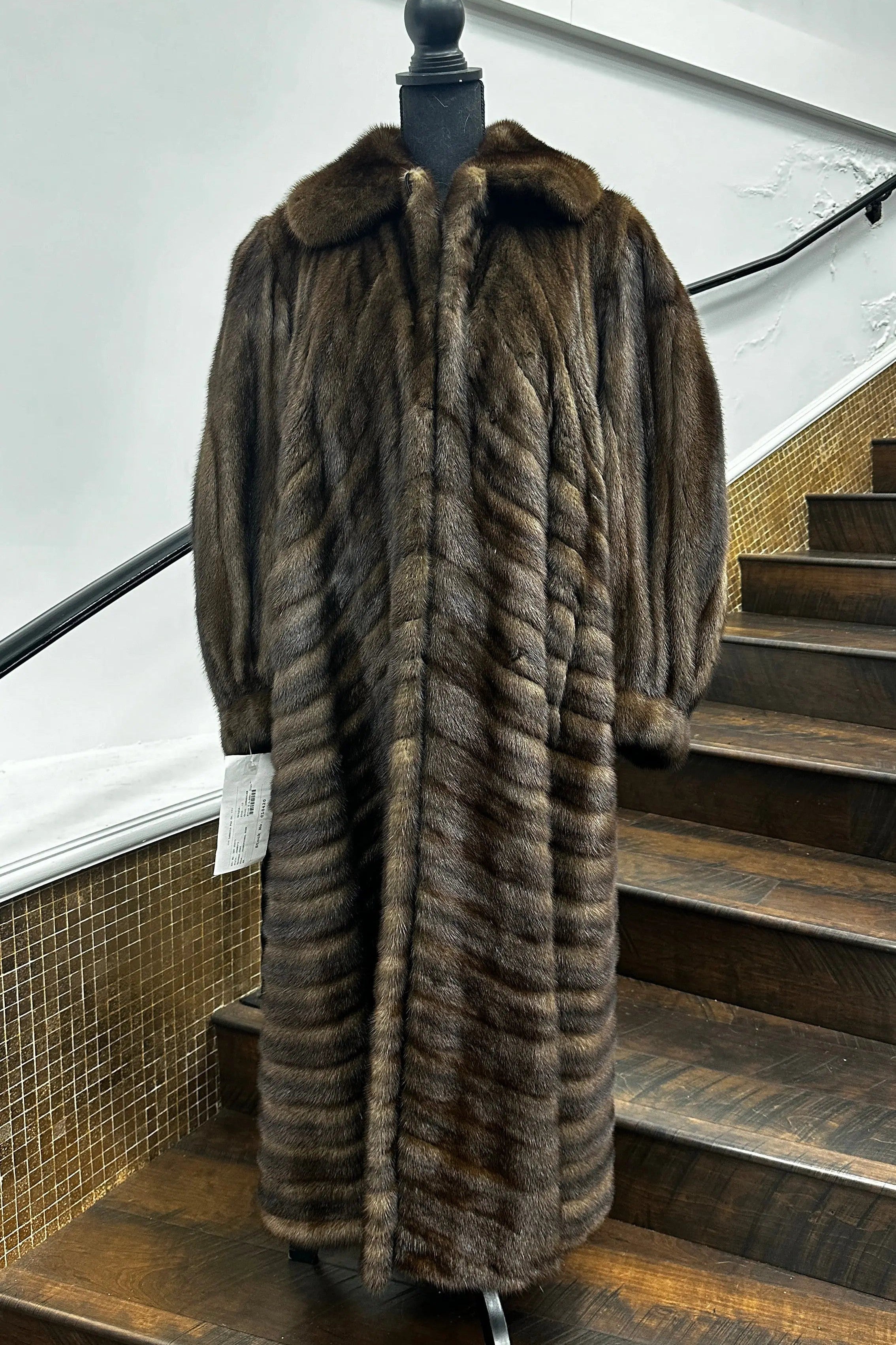 Vintage Lunaraine Directional Mink Coat