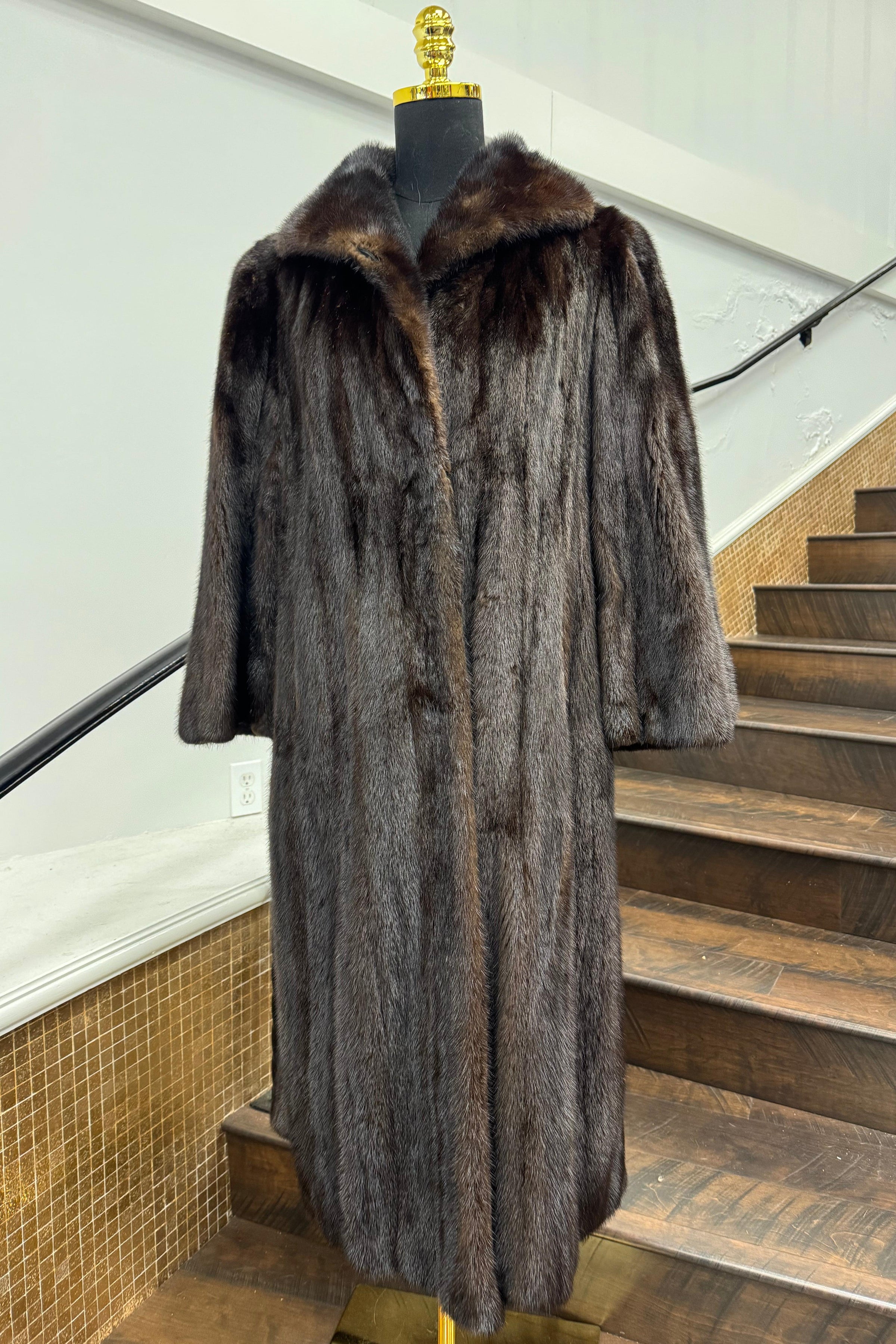 Vintage Mahogany Mink Coat