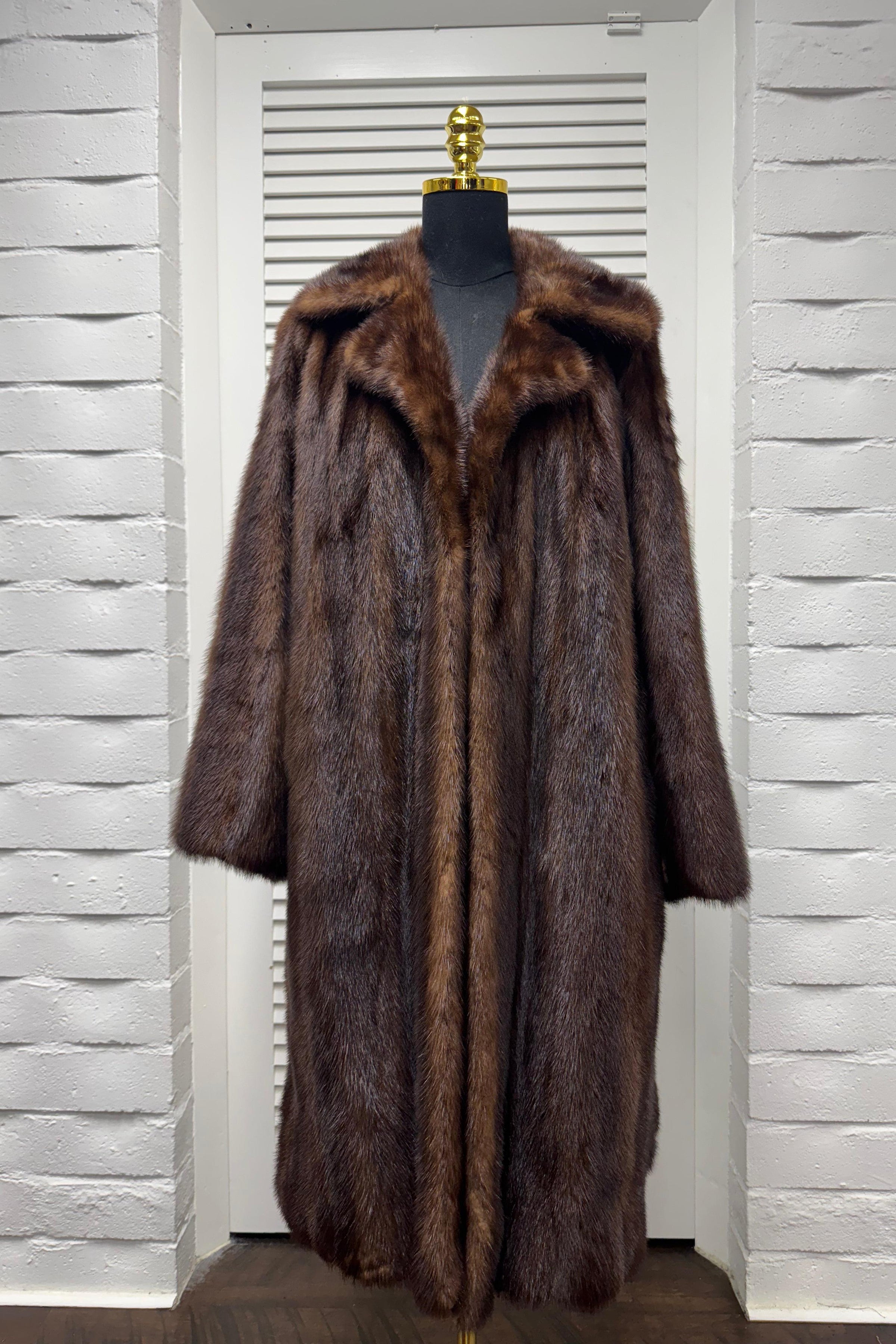 Vintage Mahogany Mink Coat