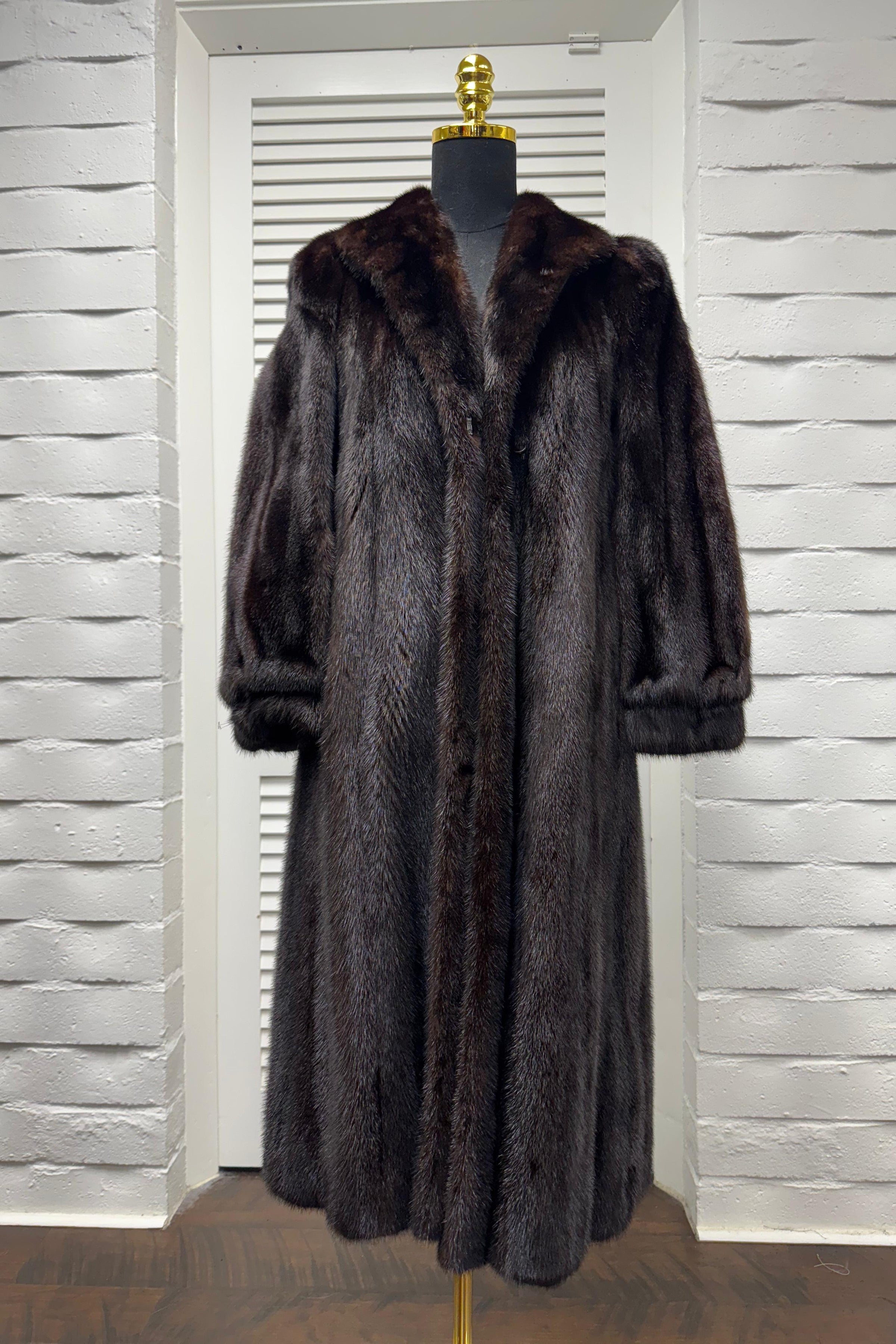 Vintage Mahogany Mink Coat