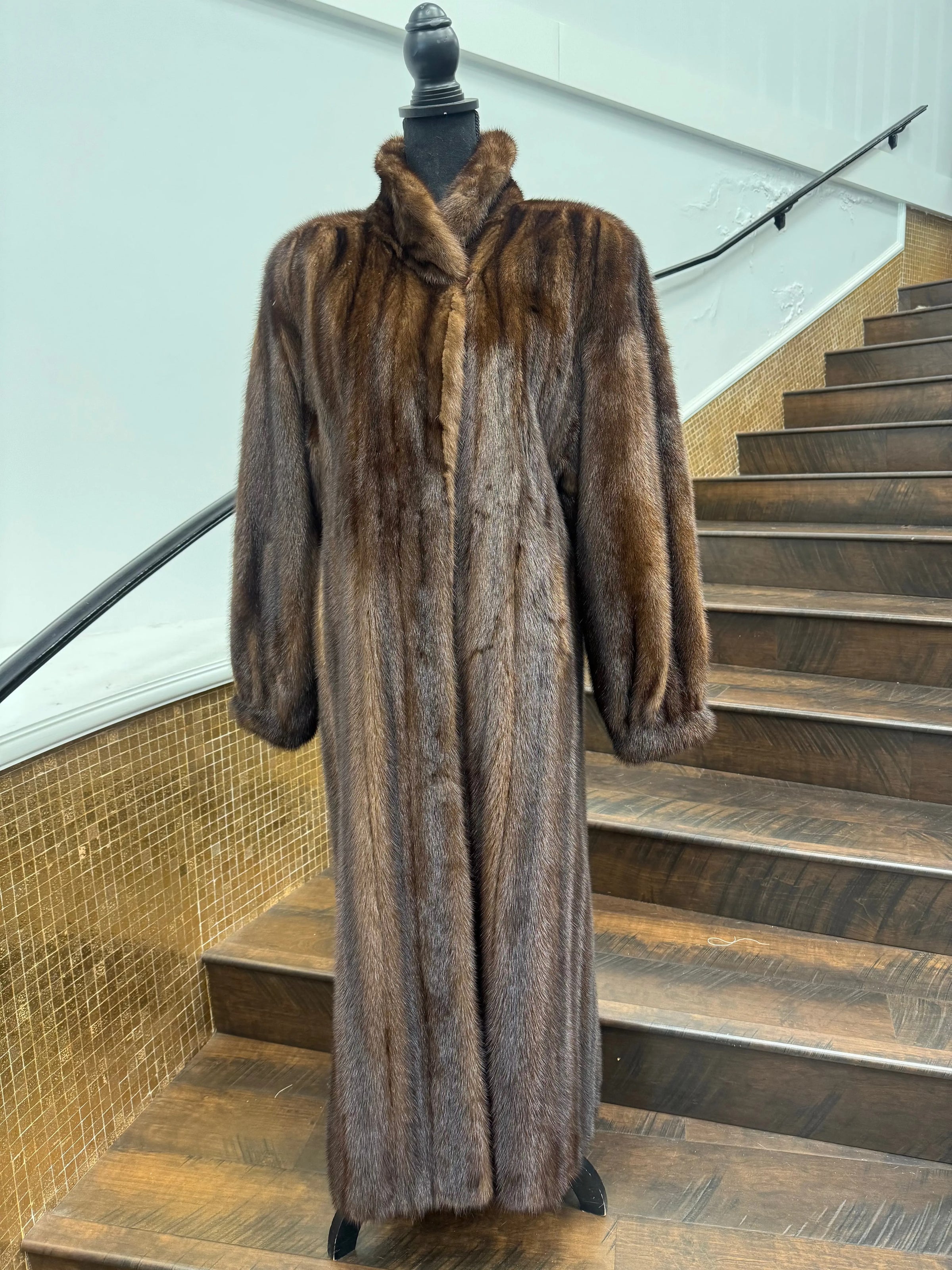 Vintage Mahogany Mink Coat