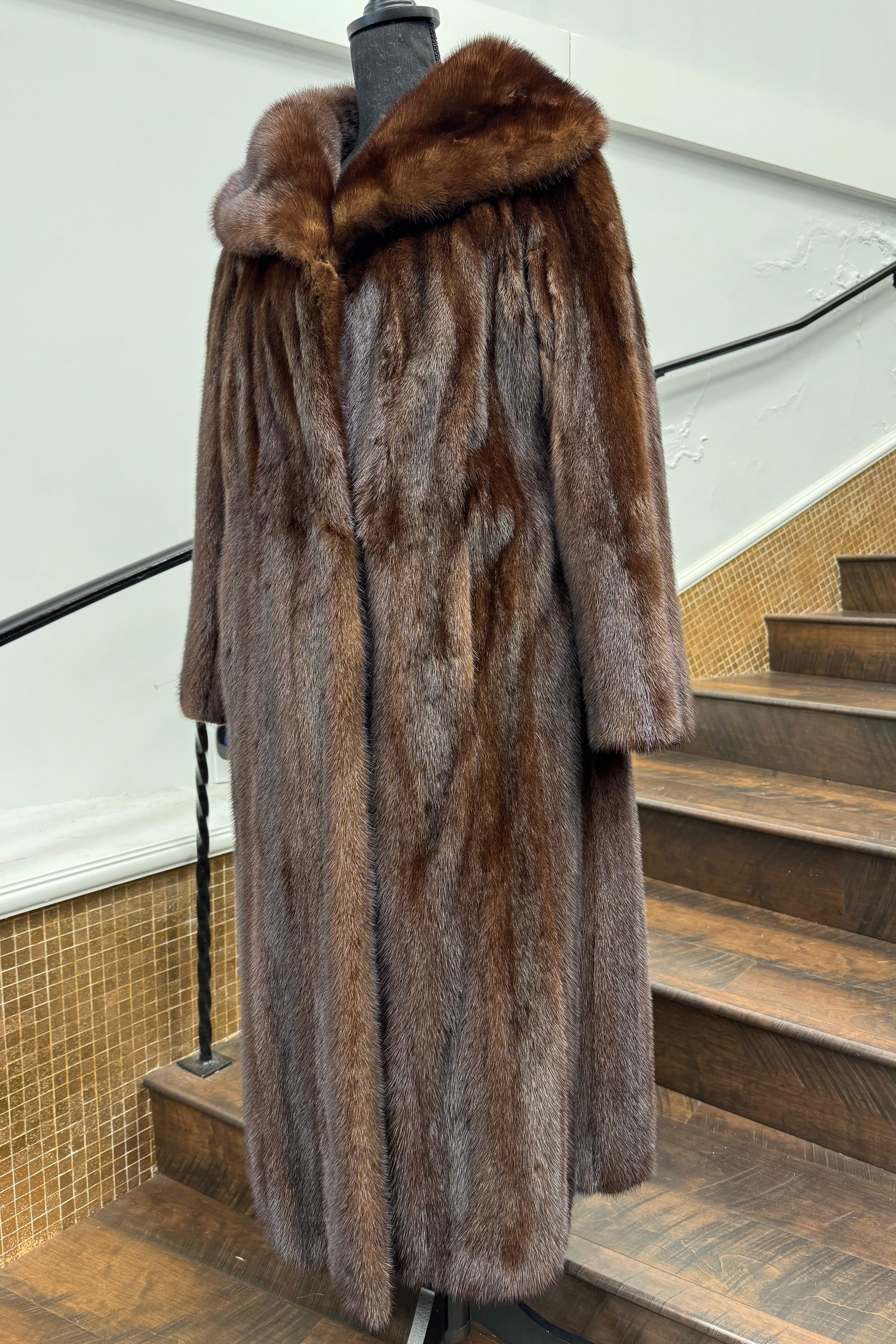 Vintage Mahogany Mink Coat