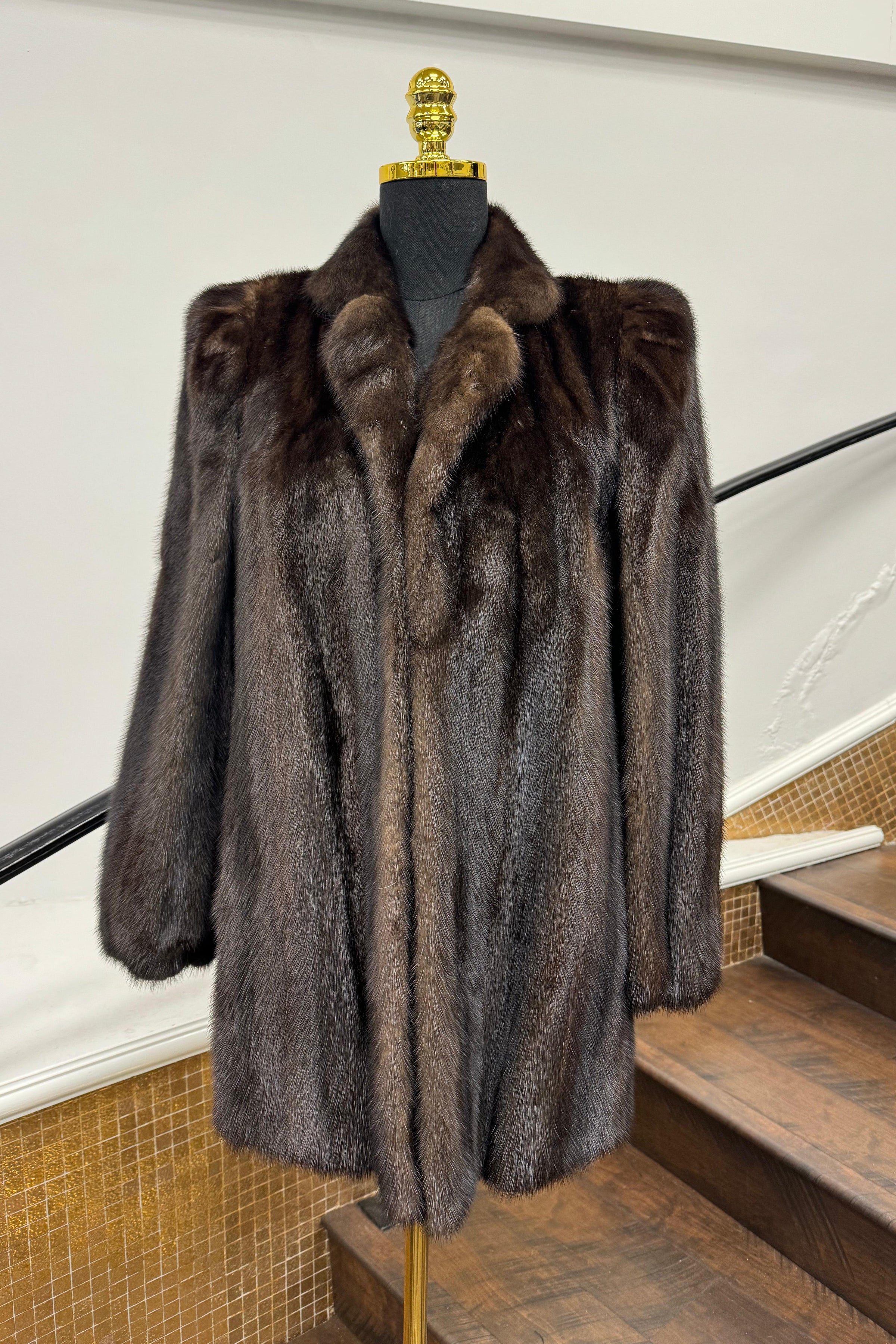 Vintage Mahogany Mink Stroller