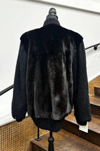 Vintage Mahogany Mink Sweater Jacket