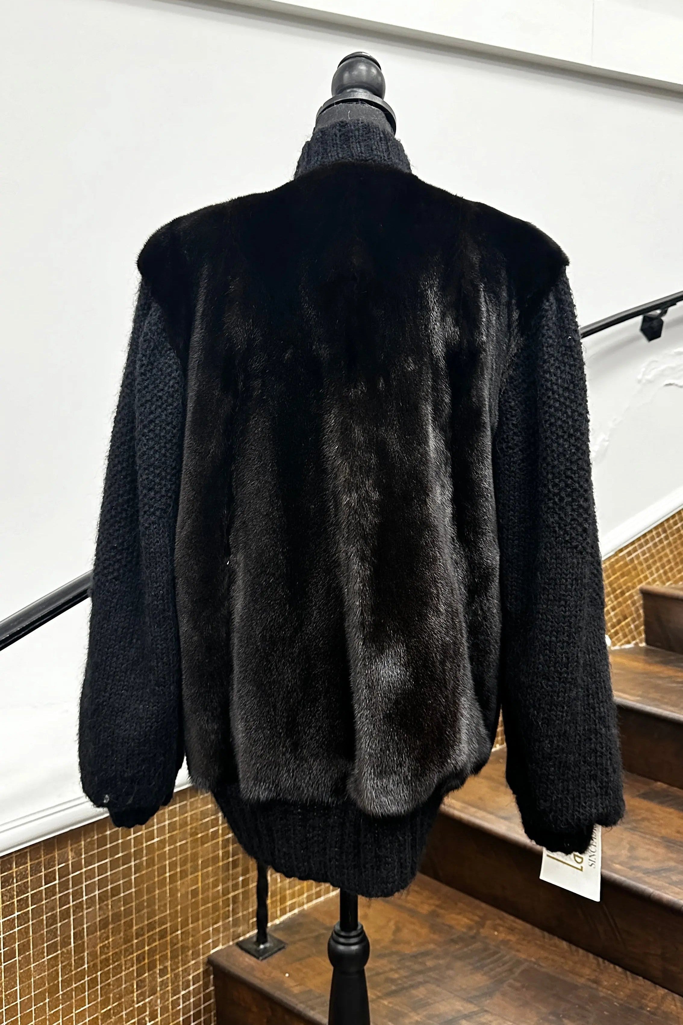 Vintage Mahogany Mink Sweater Jacket