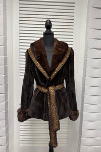 Vintage Sheared Mahogany Mink Jacket