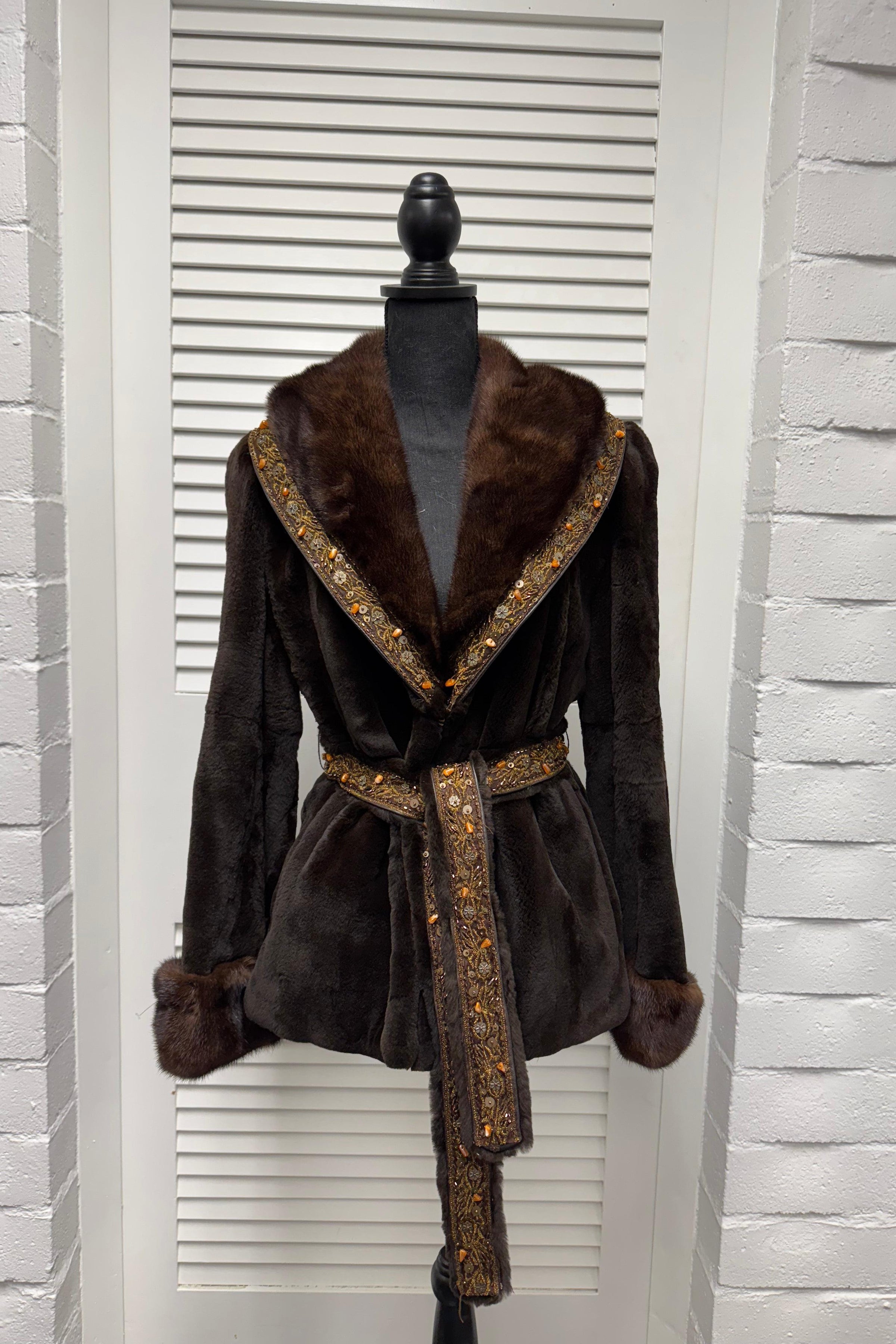 Vintage Sheared Mahogany Mink Jacket